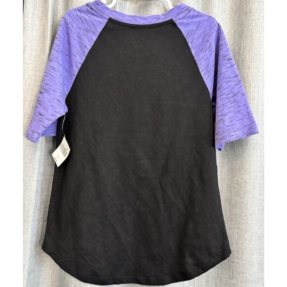 Disney Parks NWT BB-8 Girls Shirt Star Wars Black Purple Tee Top Size Small - Picture 2 of 11